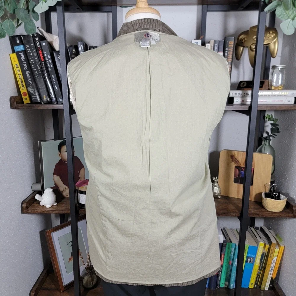 VTG The Territory Ahead Men's Sport Jacket Three Button Brown‎ Cotton Blend Med